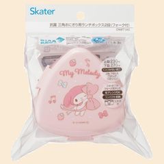 【人気商品】スケーター(Skater) 抗菌 三角 おにぎり 弁当箱 二段 500ml おにぎりケース レンジ対応 子供 サンリオ マイメロディ ビッグリボン 女の子 ONWT1AG67970