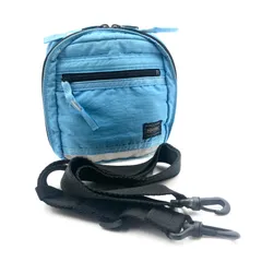 PORTER  ポーター　デザート　ポシェット　ショルダーバッグ　ショルダーポーチ　ナイロンキャンバス　ライトブルー　斜めがけ　クロスボディ　日本製