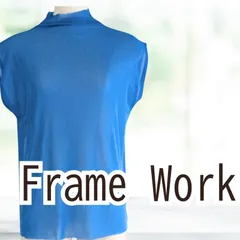 【未着用】 Frame Work ノースリーブシアートップス ブルー フリーサイズ レディース フレームワークのサムネイル