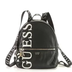 美品 ゲス ロゴ リュックサック リュック JP718433 バックパック ショルダー バッグ ブラック 黒 メンズ レディース EEM AD11-9【中古】のサムネイル