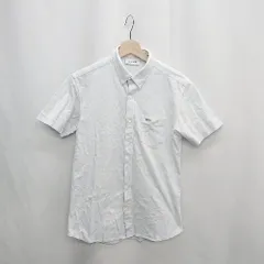 ◇ ⊂ LACOSTE ラコステ 半袖 ポロシャツ サイズ3 ライトブルー系 メンズ E  【1502200003663】