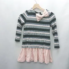 ◇ kate spade ケイトスペード キッズ 長袖 ミニ丈 ワンピース サイズ122 ピンク系 女の子 E  【1407020046497】