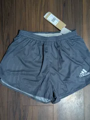 新品 adidas アディダス 陸上 スプリット ショートパンツ S グレー マラソン 駅伝 世界陸上
