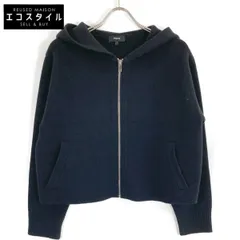 Theory - Theory 18AW パーカーニット Theory - セオリー パーカー ジップアップ フード S 白の通販 by