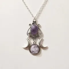 【天然石】ゴシックストーン ペンダントネックレス