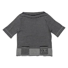 美品クリーニング済みLouis Vuitton ブラック半袖ニット M 美品】 Louis Vuitton / ルイヴィトン | 2022SS | LVヴィテス