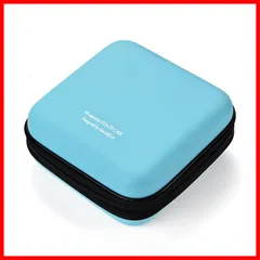 【迅速発送】LIOVODE 48枚収納 CDケースポータブルEVA blu-ray ディスク収納ケース 大容量 DVD/VCD 収納 (48枚 スカイブルー 48)