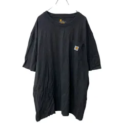 Carhartt 半袖 ポケットTシャツ 2XL ブラック カーハート ビッグサイズ ロゴ 古着卸 アメリカ仕入 a705-6085
