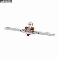 ヴィヴィアンタイピン Vivienne Westwood ヴィヴィアン・ウェストウッド ネクタイピン タイバー DIAMANTE HEART レッド×シルバー