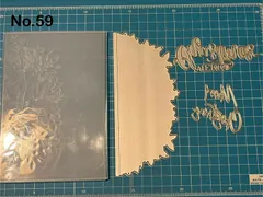 3Dエンボスフォルダー＆カッティングダイ　クリスマス　ポインセチア　スクラップブッキング　グリーティングカード　59