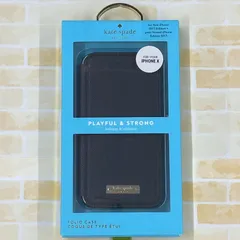 kate spade new york iPhone X INLAY FOLIO CASE -Black Saffiano KSIPH-083-SBLK