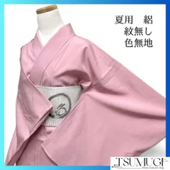 色無地　夏用　絽　紋無し　パーティ　お食事会　着物　044a d
