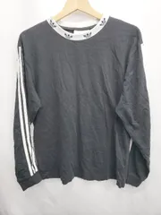 ◇ Θ adidas アディダス 長袖 Tシャツ カットソー サイズM ブラック レディース E  【1507010016629】
