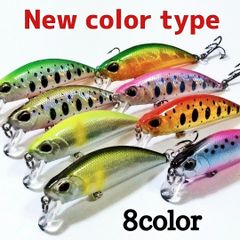 トラウトミノー 5cm 5ｇ 8個セット 渓流トラウトルアー リュウキッシュN8