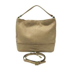 COACH コーチ K1353 2WAY レザー ハンドバッグ トートバッグ  ベージュ系  [240101452571]