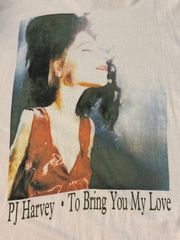 スペシャル！レアデザイン シルクスクリーン 90s PJ HARVEY ヴィンテージ Tシャツ PJハーヴェイ ビンテージ BJORK