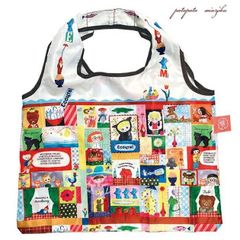 ECOUTE！ エクート E.デイリーバッグ マリーニ・モンティーニ コラージュ エコバッグ 折りたたみ ショッピングバッグ バッグ レディース 雑貨