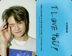 【中古】コレクションカード(男性) TREASURE/ヨシ/裏面印刷メッセージ入り/CD「THE FIRST STEP：CHAPTER TWO」(BLACK Ver.)封入特典フォトカード