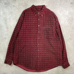 00年代 Eddie Bauer エディーバウアー チェック コーデュロイシャツ メンズ2XL相当 