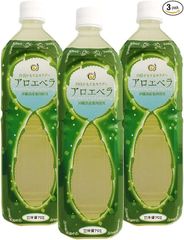 沖縄アロエ 沖縄県産 アロエベラジュース 葉肉入り 1L×3本セット