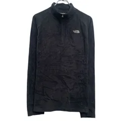 THE NORTH FACE フリースジャケット レディース XL ブラック ノースフェイス ハーフジップ アウトドア 古着卸 アメリカ仕入 a612-6409