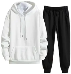 [アスペルシオ] 裏起毛 スウェット セットアップ オシャレ 長袖 v系 無地 パーカー 上下セット メンズ ジャージ フード付き トレーナー ジャージ上下 長ズボン 2点 セット スウェットジャージ キャンプ アウトドア ウェア  [#ホワイト] [3XL]