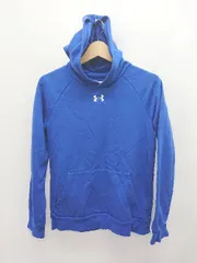 ◇ ⊆ UNDER ARMOUR アンダーアーマー 裏起毛 長袖 プルオーバー パーカー サイズ160 ブルー キッズ 子供服 男の子 E  【1506110011589】