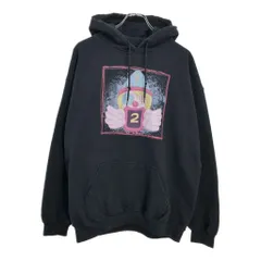 HUNTER×HUNTER ハンターハンター スウェット パーカー アニメ キャラクター ブラック(メンズ L)中古 古着 U6754のサムネイル