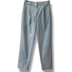 美品 Spick&Span スピックアンドスパン リネンライクテーパードパンツ サックスブルー 水色 36サイズ 麻 リネン テーパード ポケット タック 23年製 レディース 夏 ゴーゴー古着マルイ北千住店鴻草109