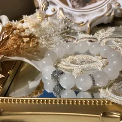 天然石ブレスレット ブルームーンストーン 12mm