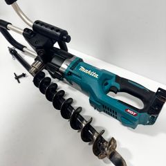 makita マキタ 40Vmax 充電式アースオーガー DG001G 本体のみ コードレス 掘削ドリル 穴掘り機 オーガドリル ビットセット 直径60mm 地面穴あけ　土の穴あけ　ドリルコアセット
