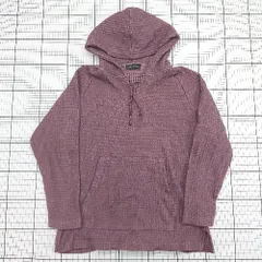 ◇ ⊇ nano universe ナノ ユニバース シンプル系 長袖 オニワッフルメキシカンパーカー サイズS パープル系 レディース E  【1508200033426】のサムネイル