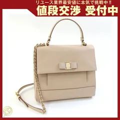  フェラガモ 2WAYハンドバッグ ヴァラ 21 F558