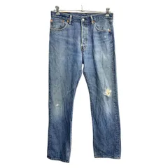 Levi's 501 デニムパンツ W34 リーバイス ボタンフライ インディゴ コットン 古着卸 アメリカ仕入 2503-1487
