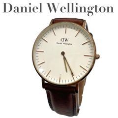 Daniel Wellington ダニエルウェリントン DW アナログ 腕時計 クオーツ クォーツ 電池交換済 稼働品 ゴールド × 白文字盤  レディース メンズ - メルカリ