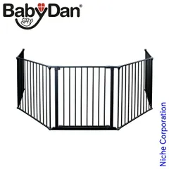 【新品】 ベビーダン ハースゲート XXL ブラック 56826 黒 薪ストーブ 暖炉 ベビーサークル 扉 ドア ゲート 安全柵