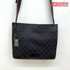 GUCCI グッチ GGキャンバス レザー ショルダーバッグ 91762 ブラウン 保存袋付き ミスマ店
