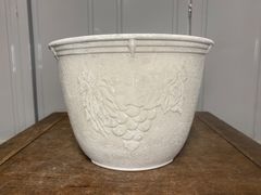 植木鉢　プランター　プラスチック　白　観葉植物　山野草　多肉植物　草花　花　雑木　模様　園芸　ガーデニング　鉢　盆栽鉢