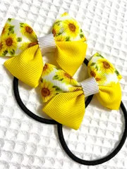 送料無料　夏　祭り　ひまわり　ヘアゴム　夏ゴム　ヘアアレンジ　子ども　幼児