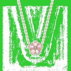 【人気商品】[FH.bird] 桜 ネックレス レディース 人気 ピンクゴールド「桜が満開です」シルバー925 金属アレルギー対応 花 ペンダント ネックレス 貝殻 ジルコニア 高校生 女子 誕生日プレゼント女性 人気のサムネイル