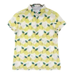 サイズ：1 MASTER BUNNY EDITION マスターバニーエディション ; 半袖ポロシャツ レモン柄 イエロー系 [240101446536] ゴルフウェア レディース ストスト