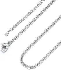 【在庫処分】[FOCALOOK] ネックレスチェーンのみ レディース ステンレス 金属アレルギー対応 1.2mmあずきチェーン 指輪用ネックレスチェーン つけっぱなし 極細 シルバー ゴールド