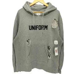 ユニフォームエクスペリメント uniform experiment 16AW クラッシュ加工 プルオーバーパーカー メンズ JPN：2 のサムネイル