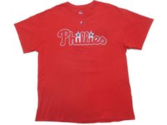Majestic MLB フィリーズ 両面プリントTシャツ XL USAメジャーリーグ古着 楽天 フランコ
