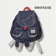 【 ミキハウス 】美品 デニム ベビー リュック MIKIHOUSE 子供 一升餅