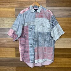 90s Ralph Lauren ペイズリー柄 総柄 半袖 ボタンダウンシャツ - メルカリ