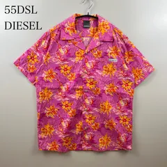 55DSL 00s Pandora erotic aloha shirts M ディーエスエル アロハシャツ 開襟 総柄 エロ アーカイブ パンドラ期 平成 ヴィンテージ ディーゼルのサムネイル