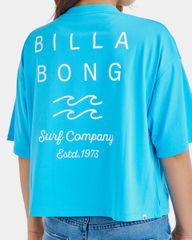 2025春夏 新品【BILLABONG/ビラボン】CLEAN LOGO WIDE LOOSE CROPPED TEE Tシャツ CBU レディースM BF01C202