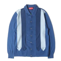 Supreme 100%ウール ニットポロ 青系　polo sweater Supreme 100%ウール ニットポロ 青系polo sweater