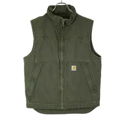 6,720円carhartt カーハート ダックベスト　アメカジ　渋緑